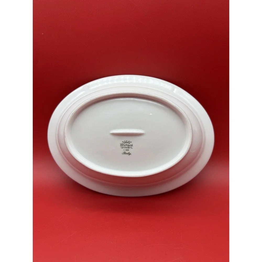 Vintage Richard Ginori Dorato Oval Vegetable Serving/Veggie Bowl 9 7/8